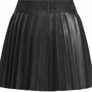 adidas x IVY Park Beyonce Black Pleated Faux Leather Mini Skirt Women SZ X-SMALL